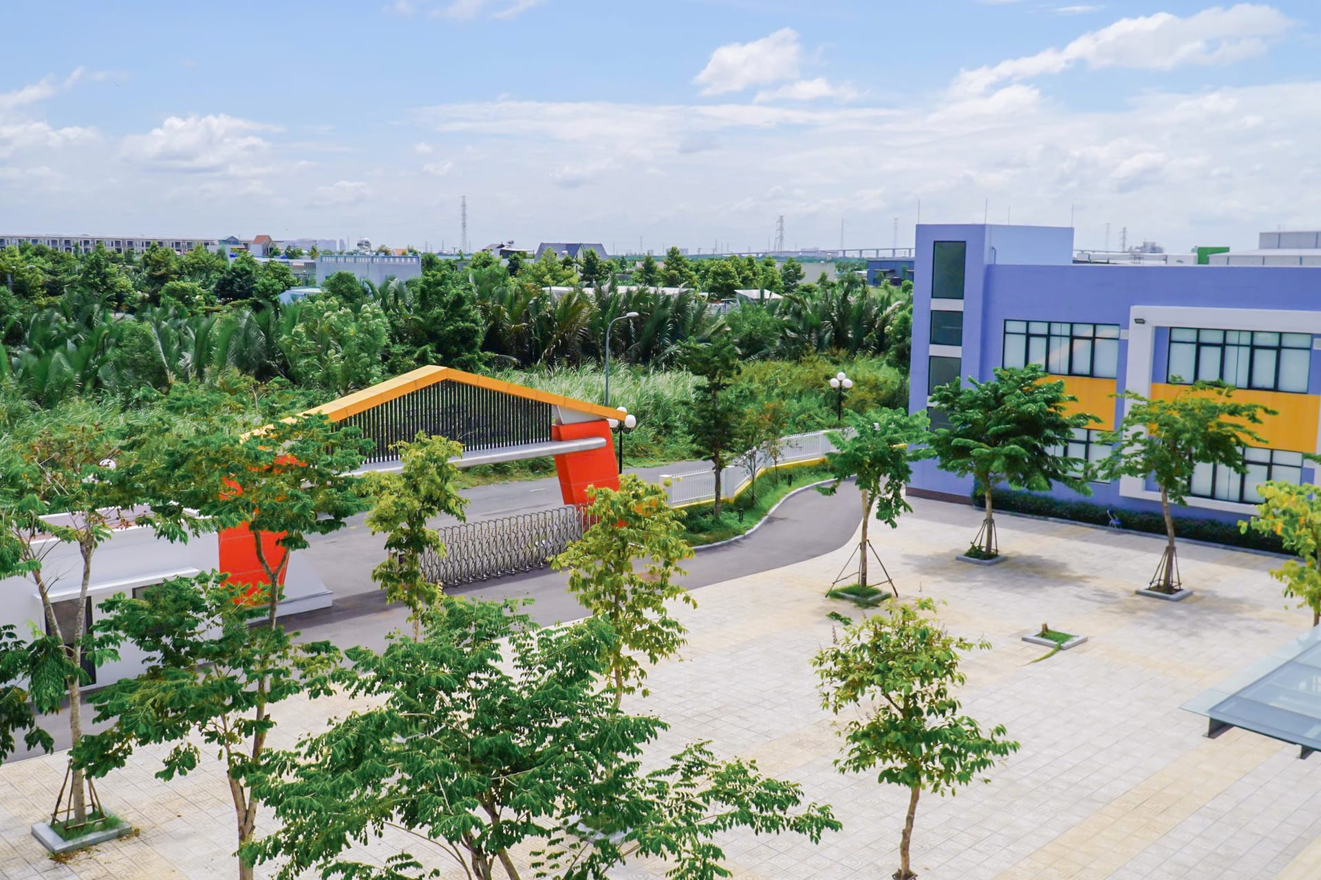 Khuôn viên Trường Thái Sơn nhìn từ trên cao